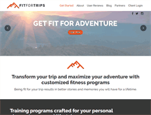 Tablet Screenshot of fitfortrips.com